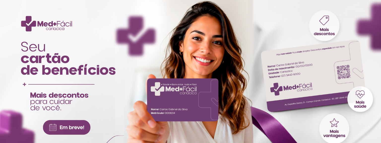 Cartão de benefícios Med+Fácil